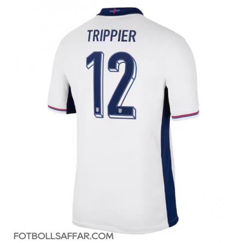 England Kieran Trippier #12 Hemmatröja EM 2024 Kortärmad